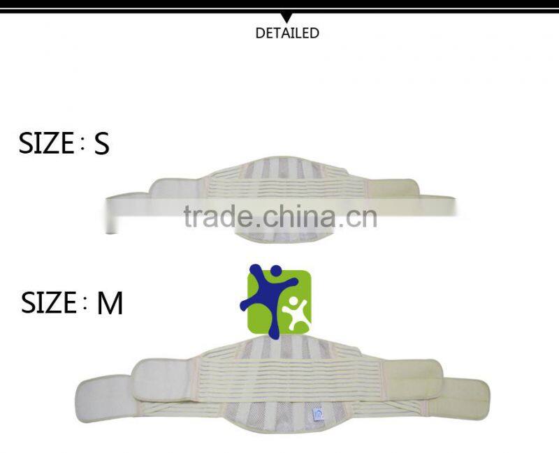 Breathable net lumbar support with strengthen belt, medical back support