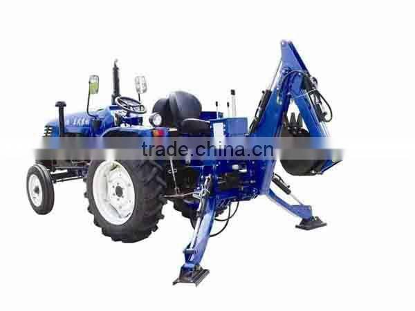 kubota tractor mounted backhoe excavator with front end loader