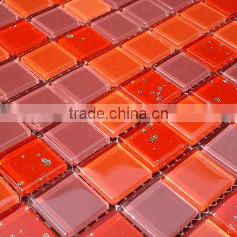Paraguay red square glass mosaic HG-13-21