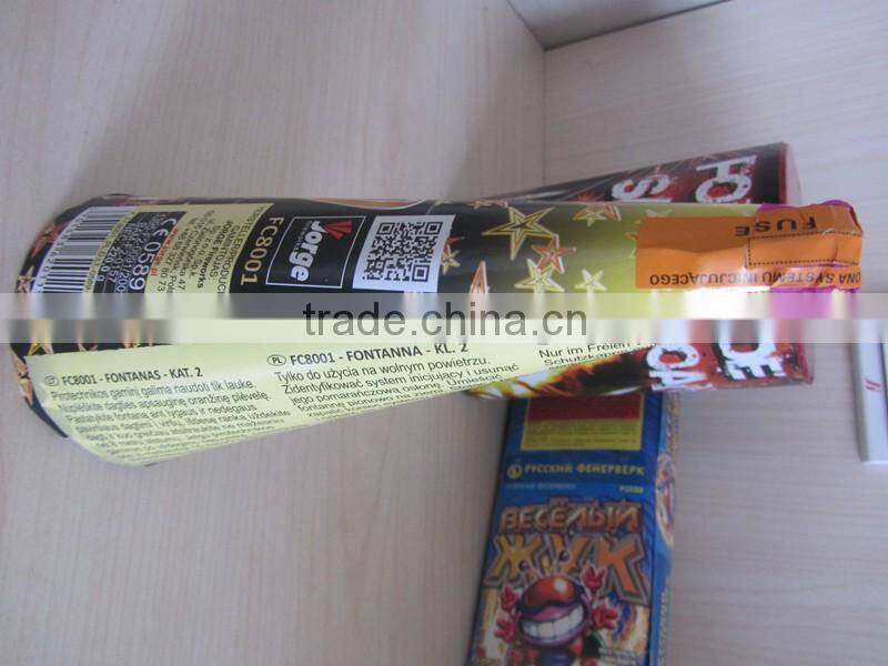 pyro gold conic fountain fireworks CE module BEC examination