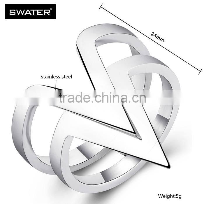Alibaba Wholesale Stainless Steel Arrow Design Silver Rings Jewelry