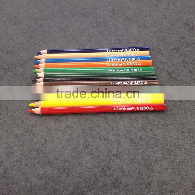 12c 7 inch High quality triangle jumbo color pencil