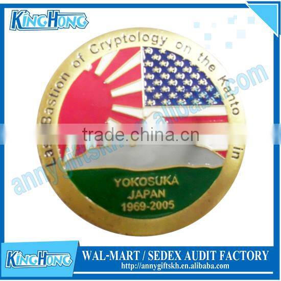 Cheap custom engraved gold coin