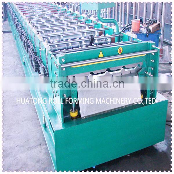 HT 760 hydraulic color steel metal sheet roof roller forming machine