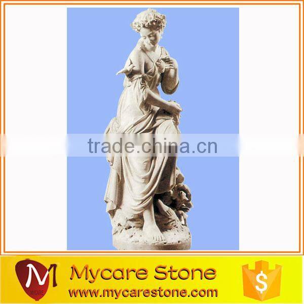 Chinese marble ancient figure, stone statue on sale