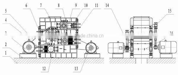 Quad roller three-times crusher for production machine/concrete block machine/mining equipment manufacturer shandong jiuchang