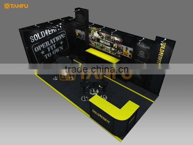 TANFU 6m x 3m or 10 by 20 Aluminum Extrusion Trade Show Booth