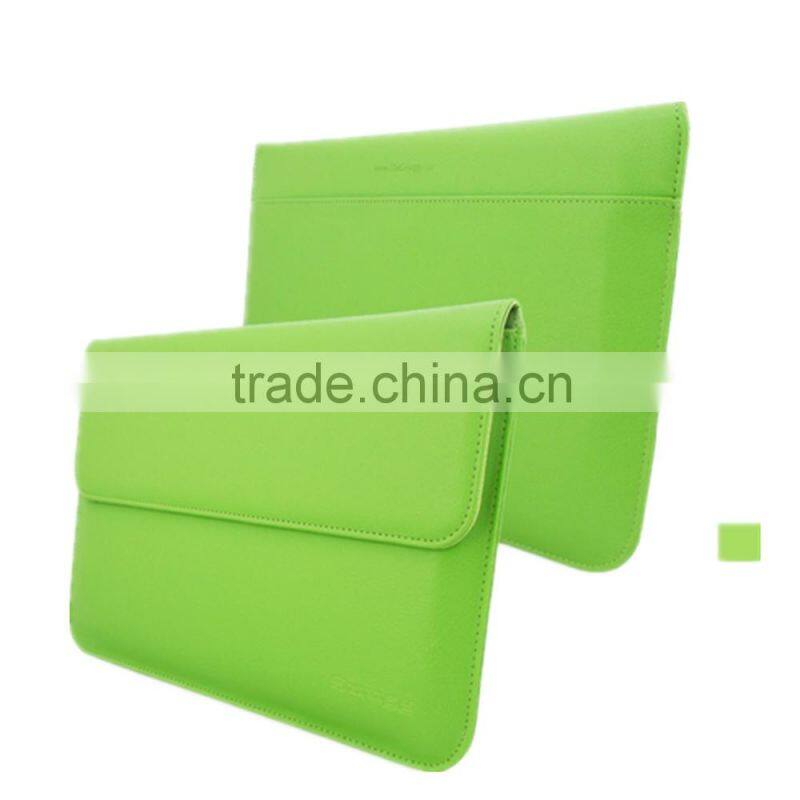 New design hot selling crystal pu leather sleeve for macbok air