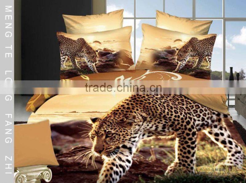 3D Animal Printed Duvet Cover, Quilt Cover Reversible Bedding Set All Uk Size