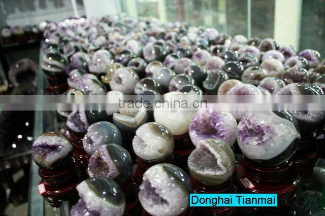Natural Amethyst Open Smile for Fengshui / Small Amethyst Geode