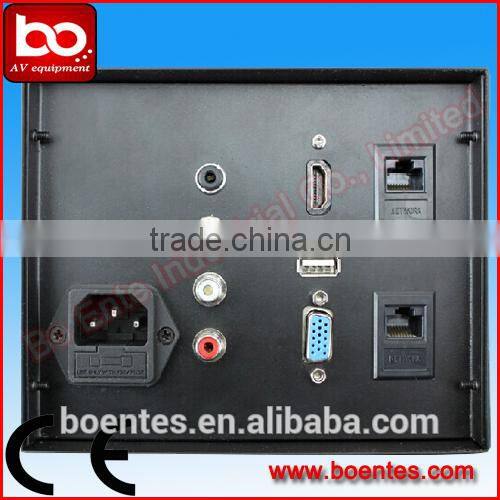 Hydraulic Pop Up Desktop Power Socket with Bottom Connection Interface