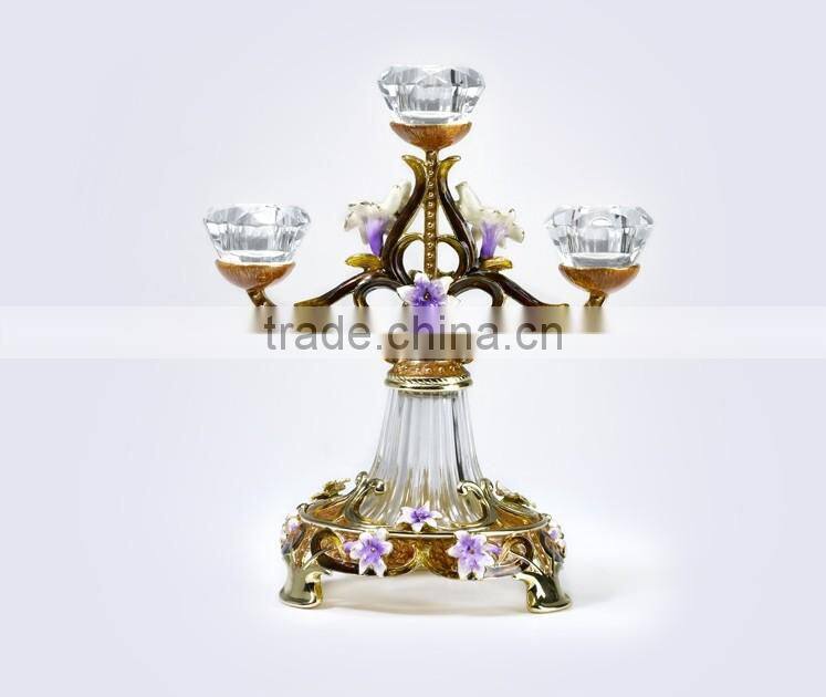 RORO Conjugal Felicity lily pewter craft gift candle stand