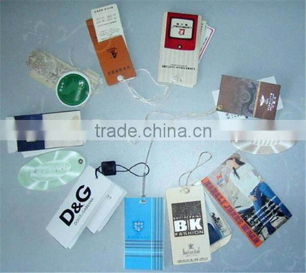 fashion cheap Price paper hang Tags For Clothing garment bag