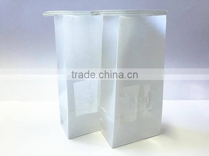 kraft Paper bread Bags with iron wire sealed /food packaging bag