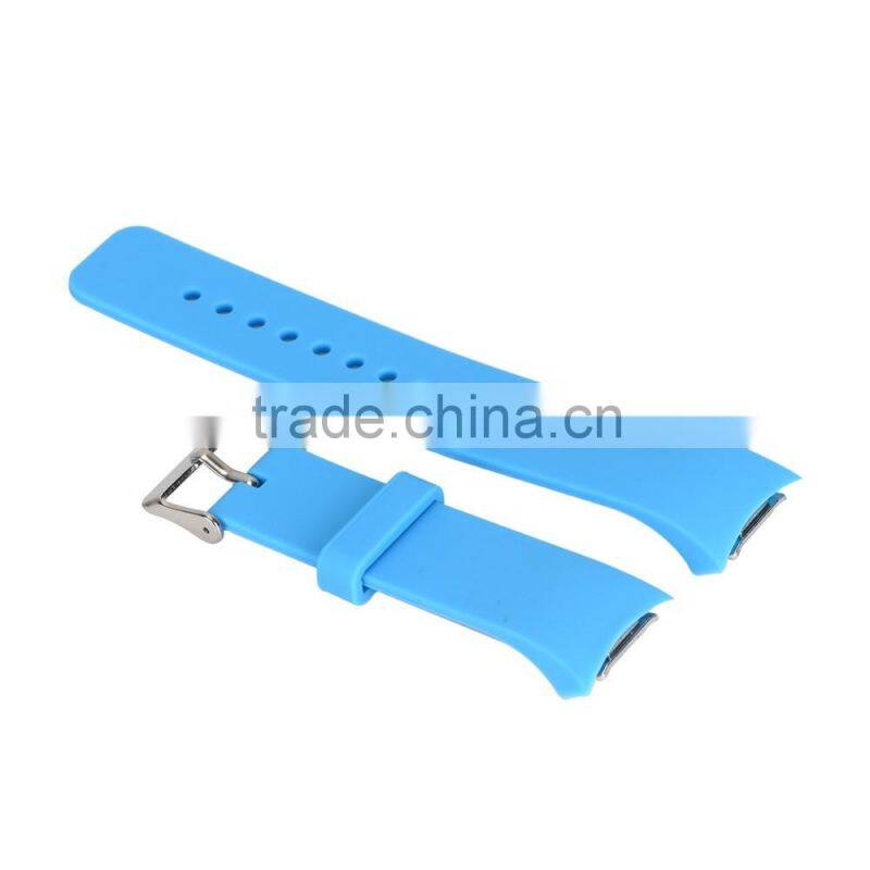 new for samsung gear s2 strap silicone rubber watch band with buckle, China supplier