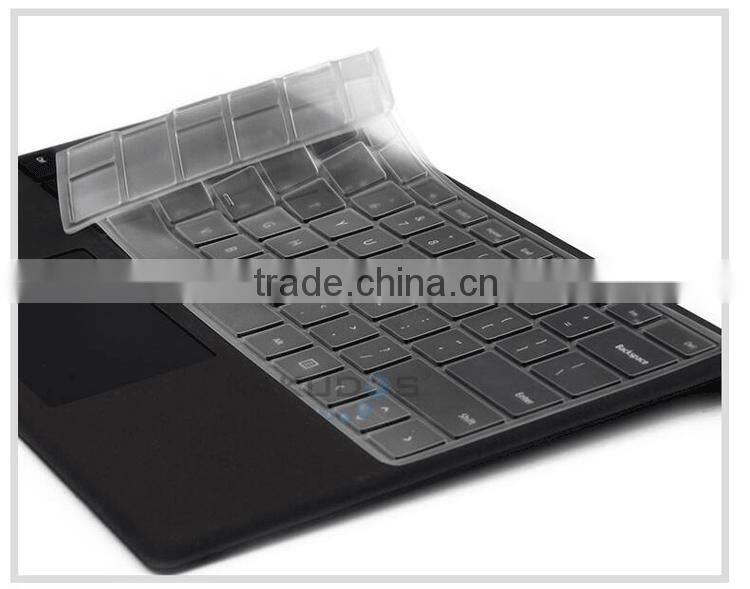 Eco-friendly TPU custom laptop keyboard cover for microsoft surface type cover skin