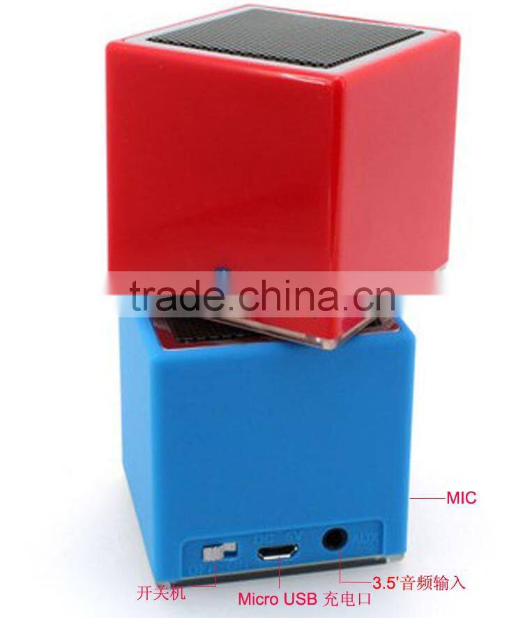 Square Portable Bluetooth speaker mono Bluetooth speaker