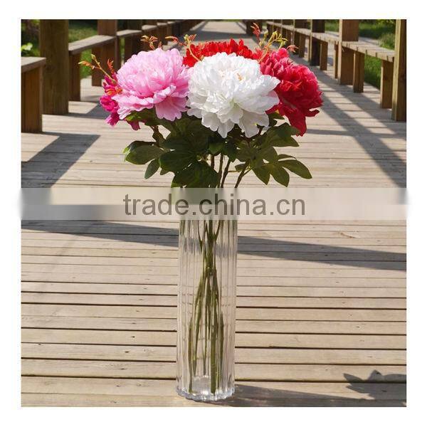Wholesale modern real touch artificial peony flower/real touch peony flower