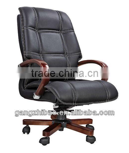 new design metal conference chair with oak wood armrest AH-035
