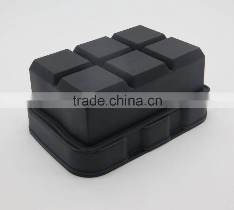wholesale FDA food grade bpa free big sphere cube homemade 6 cavity silicone ice cooler mold