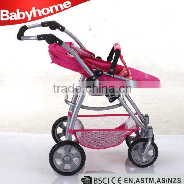 attractive high qulaity metal baby doll stroller with handle