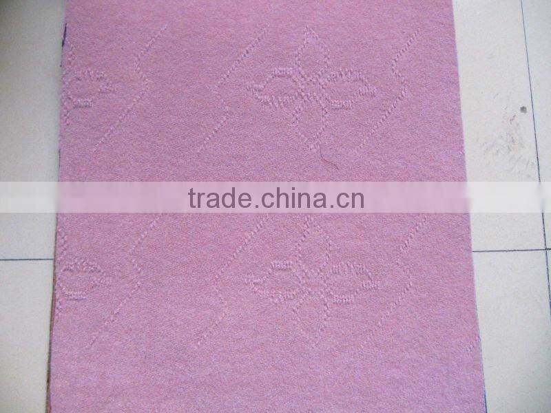 100% polyester Needle Punched Nonwoven Velour Carpet