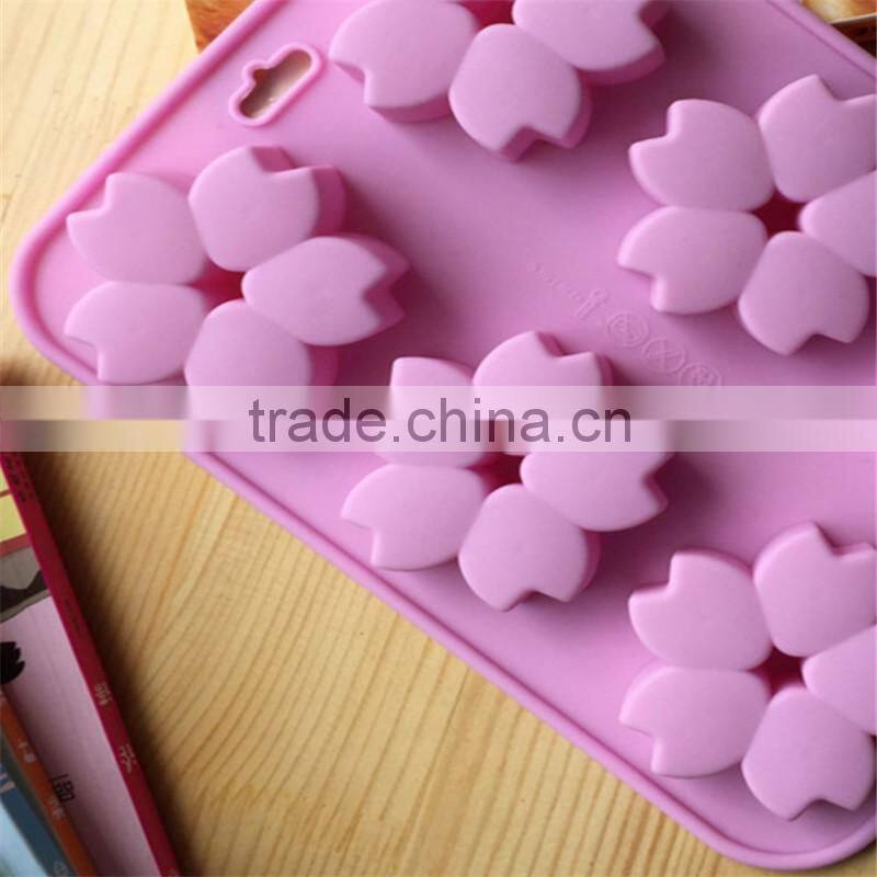 CTBED069 Chocolate Freezer Cake Mold Silicone Products 6 Even The Petals Flower Silicone Cake Mould