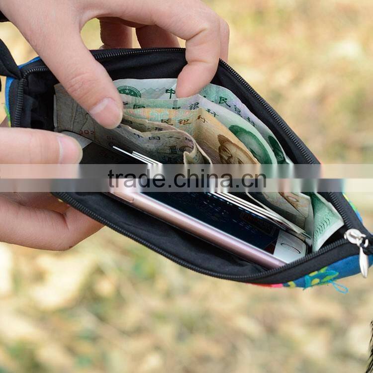 Chinese traditional wallet&purse Cheap embroidery wallet semi shape