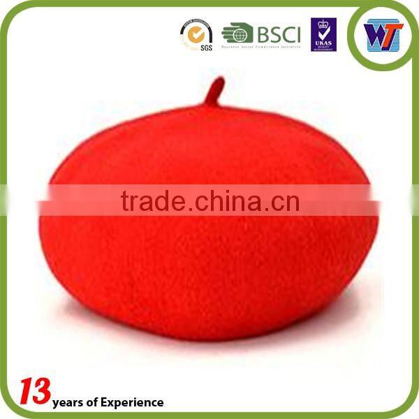 Custom various colors fashion women wool beret hats wholesale