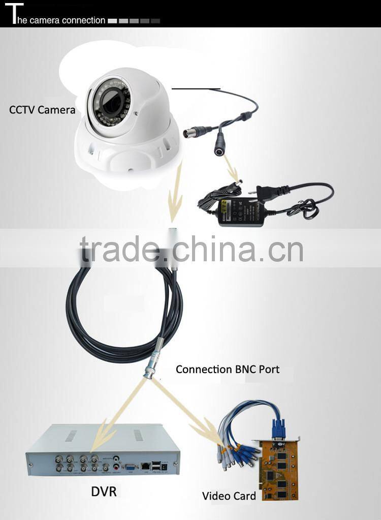 Best Price dome CMOS security ir fixed lens 1000tvl anaglog cctv camera