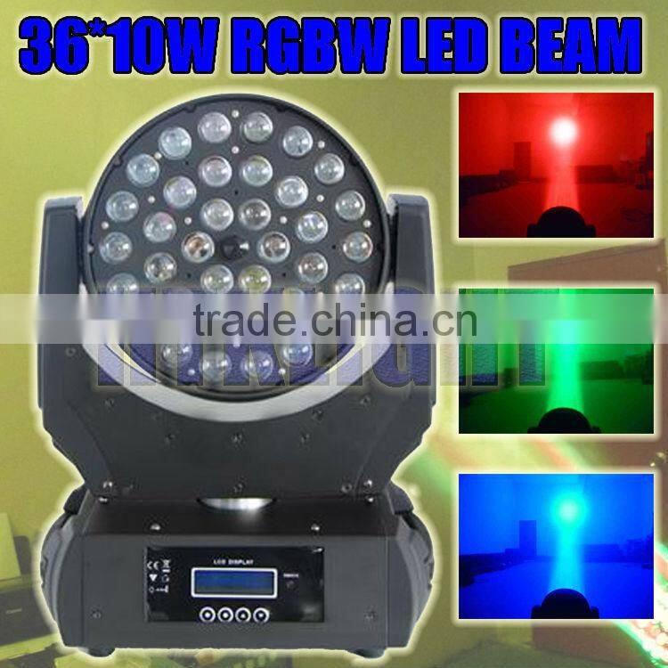 led moving head 36*10W RGBW for stage light