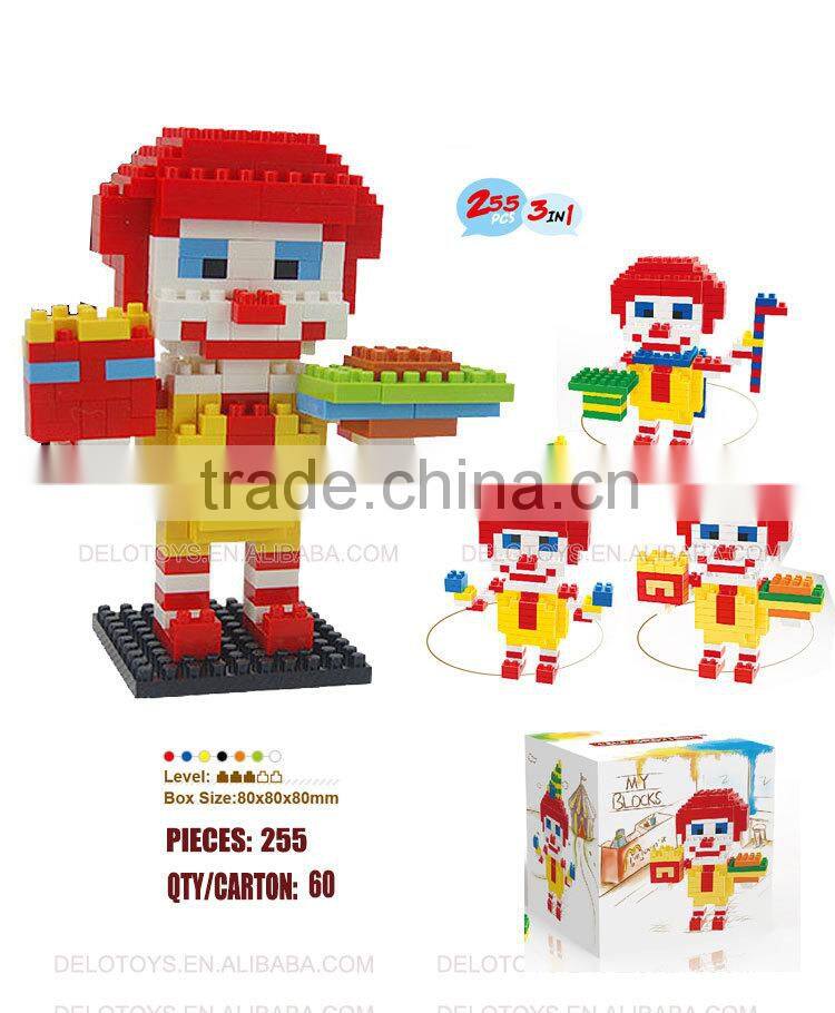 Diamond block clown DE0201006