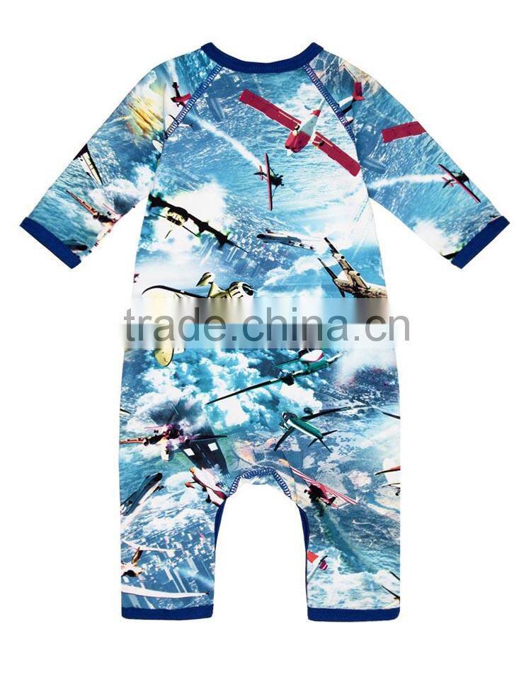 wholesale kids romper of allover printing custom for boys