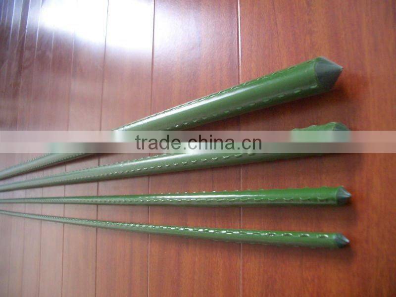 plastic garden coated steel stick