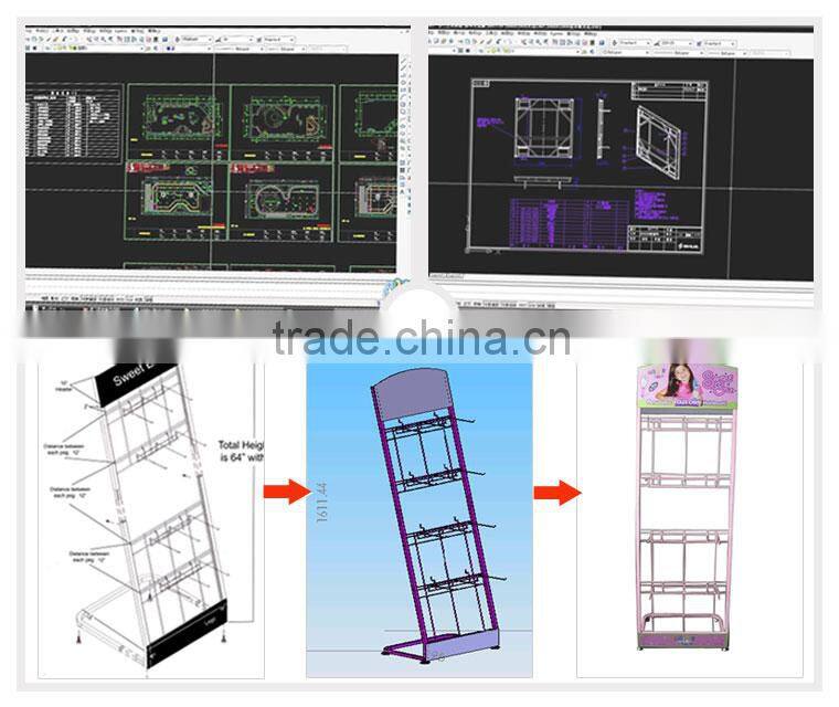Round clothes rack for store