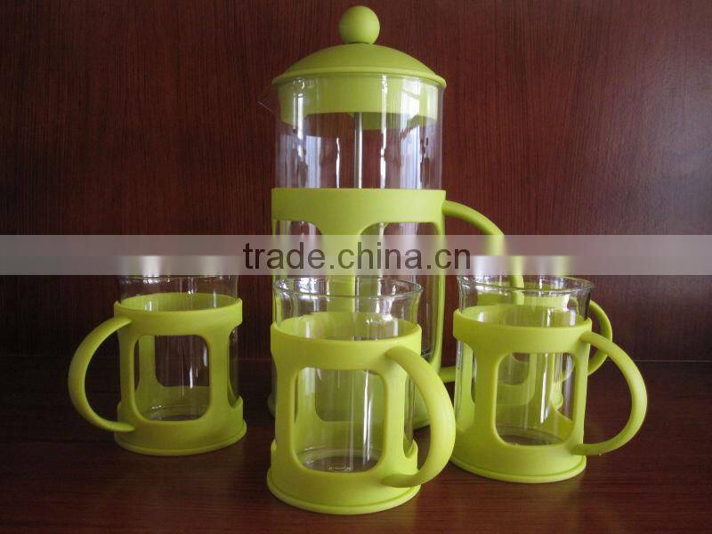 new design french press set with different color