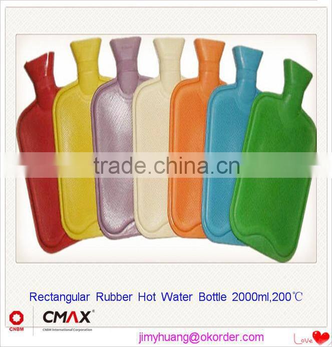 Hot Water Bottle Animal Plush Cover 2000ml Natural Rubber Medical Houseware /JH