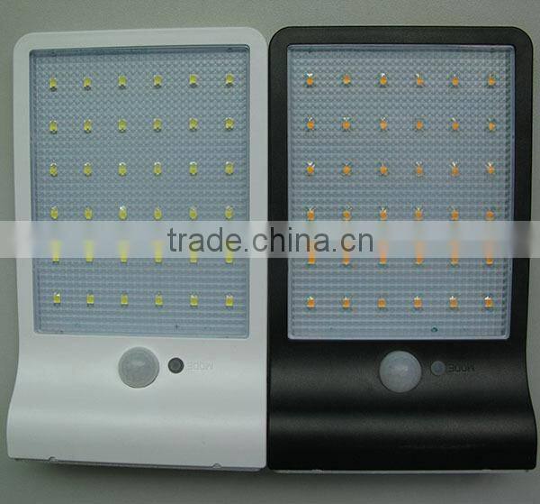 CE RoHS IP65 waterproof battery power motion sensor solar garden led light