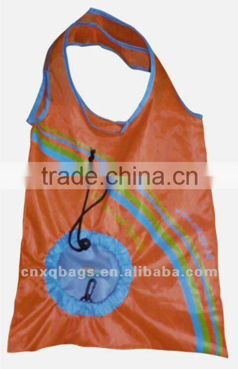 Eco polyester folding shopping bag