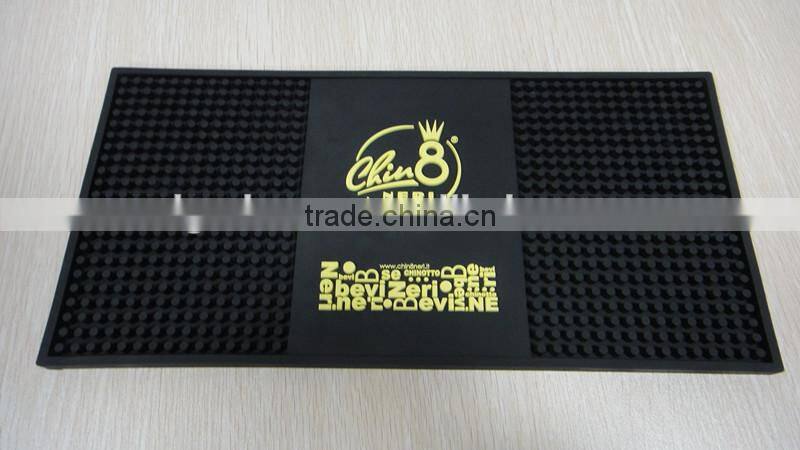 Eco-friendly Custom Pvc Soft Beer Printed Bar Mat