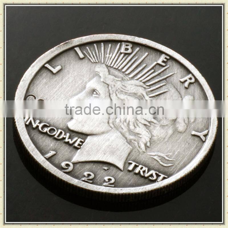 Metal custom grey color old coin