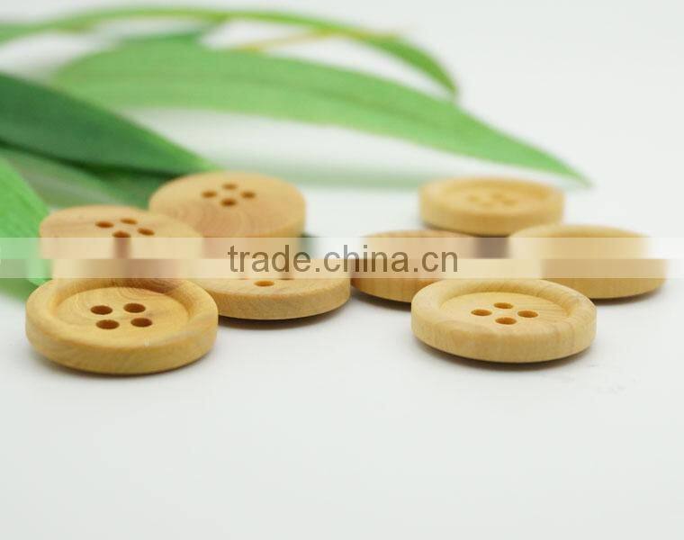 4 holes natural wood buttons