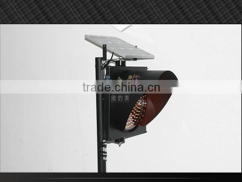 New exclusive 400mm traffic guidance light yellow solar flashing LED strobe warning light