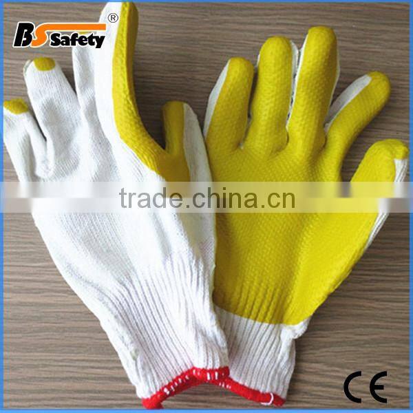 BSSAFETY factory price 2016 wholesale cotton knitted exfoliating keeper hand gloves making machine