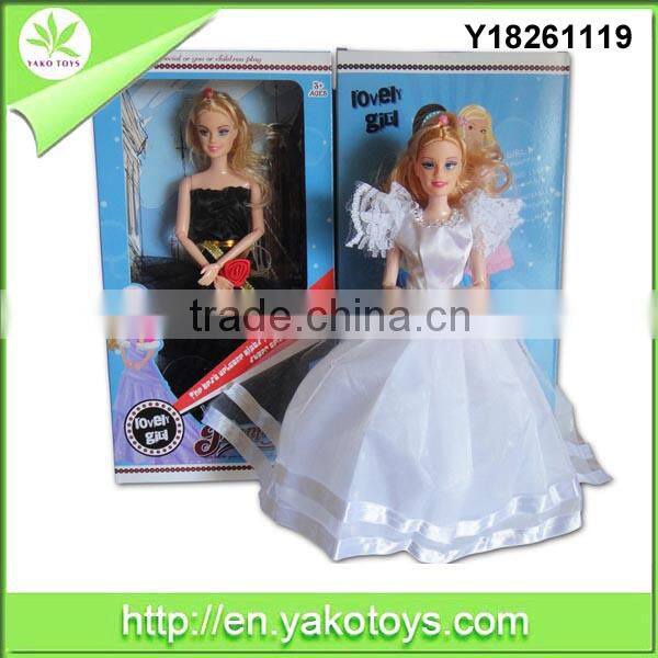 2014 new design 11.5inch silicone doll toy fashion doll