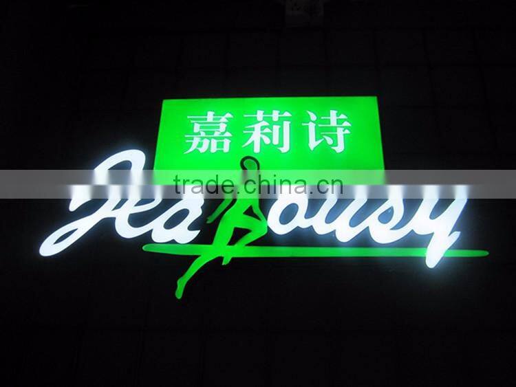 top grade face lit epoxy resin led channel letter