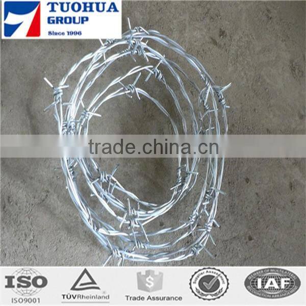 cheap hot dipped galvanized barbed wire length per roll