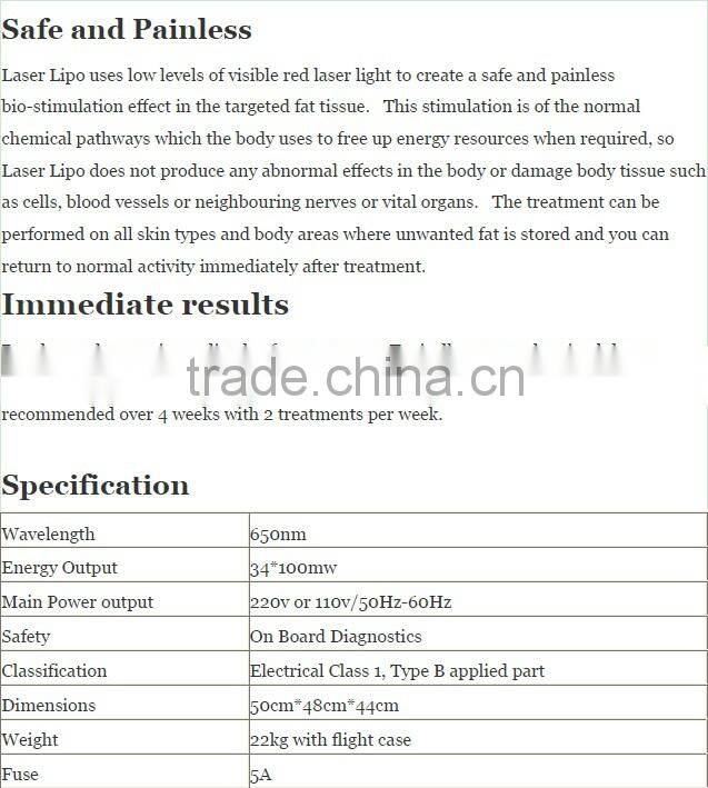 New Product hot diode laser Weight Loss smart lipo laser/lipo laser slimming