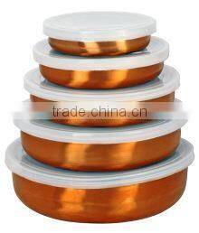 Metal Stainless Steel Color Coating Mixing Bowl