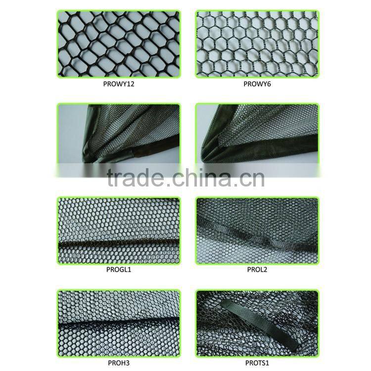 salmon trout rubber coated carbon material handle 2.5m length big fishing landing net